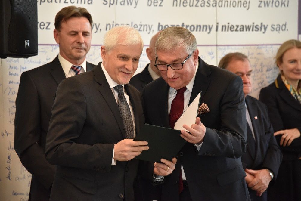 Uroczystość uhonorowania medalem „Zasłużony dla Wymiaru Sprawiedliwości – Bene Merentibus Iustitiae” sędziów w stanie spoczynku, Warszawa, 21 kwietnia 2016 r.