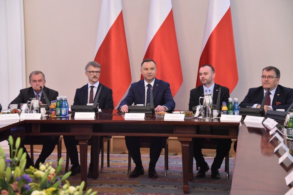 Spotkanie Krajowej Rady Sądownictwa z Prezydentem Rzeczypospolitej, Warszawa - Belweder, 11 czerwca 2018 r.